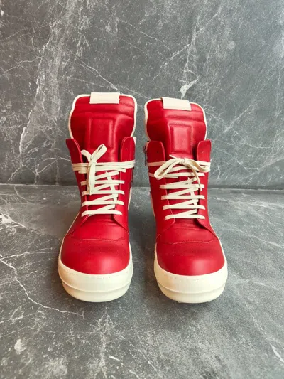 靴 Rick owens geobasket red milk Buy Rick Owens Geobasket High 'Carnelian Milk' - RU01B1894
