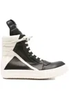 Rick Owens Geobasket High-top Leather Sneakers In White
