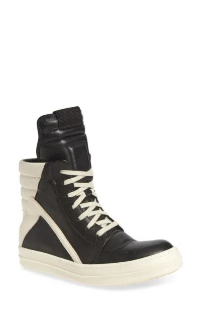 Rick Owens Geobasket High Top Sneaker In Multi