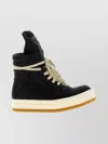 Rick Owens Geobasket High-top Sneakers Contrast Sole In Black