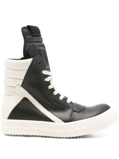 Rick Owens Geobasket High-top Sneakers In Multi
