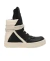 Rick Owens Geobasket Leather High-top Sneakers In Nude