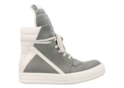 Pre-owned Rick Owens Geobasket High (women's) Sneakers In Celadon/milk