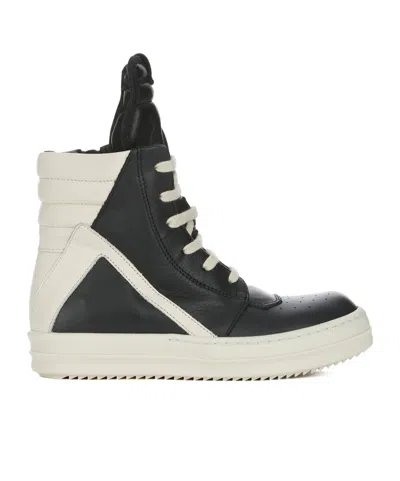 Rick Owens Kids' Geobasket High-top Sneakers In Multi