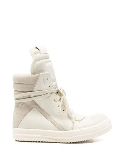 Rick Owens Geobasket High-top Sneakers In Neutral