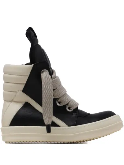 Rick Owens Geobasket Sneakers In Black