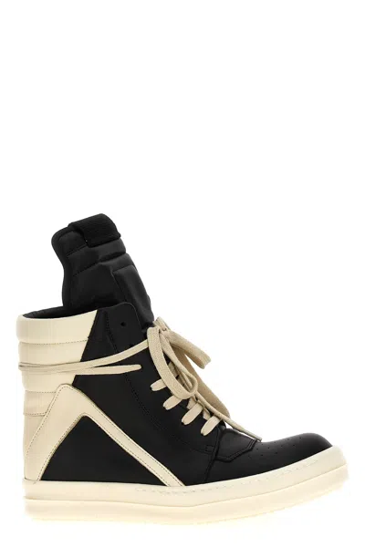Rick Owens 'geobasket' Sneakers In Black
