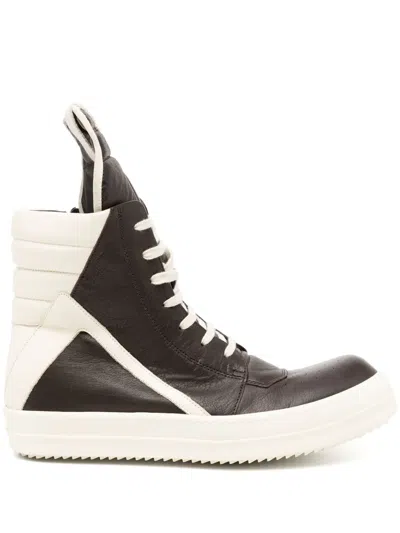 Rick Owens Geobasket Trainers In Brown