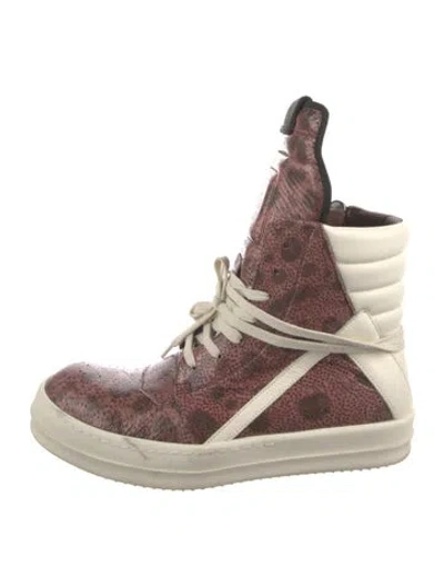 Pre-owned Rick Owens Geobasket Sneakers In Multi