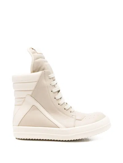 Rick Owens Geobasket Sneakers In Neutral