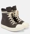 Rick Owens Brown Porterville Sneakers In Grey