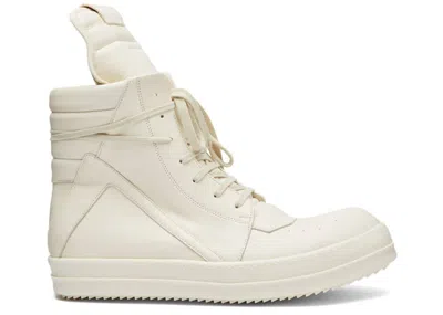 Pre-owned Rick Owens Geobasket (women's) Sneakers In Milk