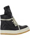 Rick Owens Geobasket Zip-fastening Sneakers In Black