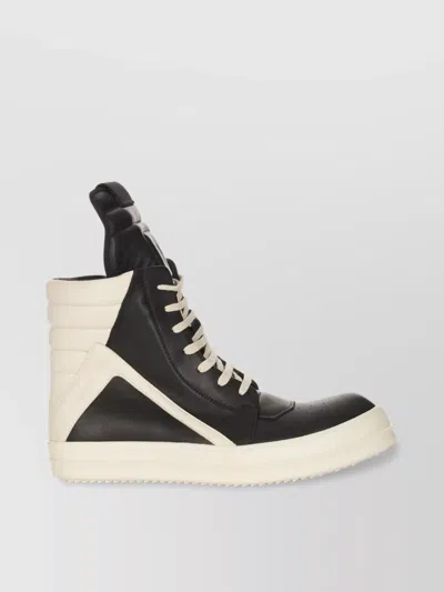 Rick Owens Geometric Panel High-top Sneakers