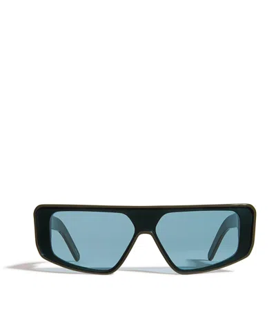 Rick Owens Geometric Performa Sunglasses In Metallic