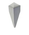 Rick Owens Geometric Pyramid Ring In Gray