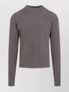 Rick Owens Gray Hollywood Round Neck Sweater