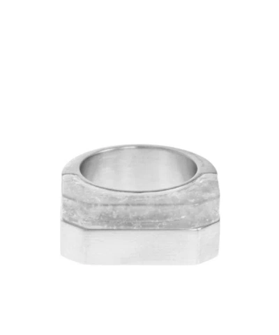 RICK OWENS DOUBLE CRYSTAL HOLLYWOOD RING