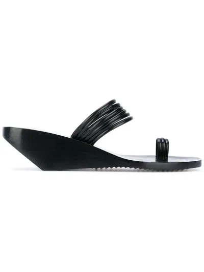 Rick Owens Geometric Sandals In Black