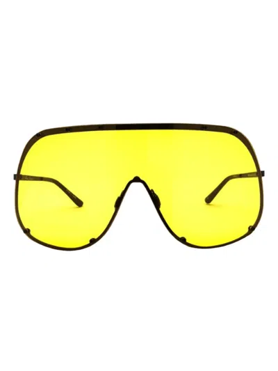 Rick Owens Geometric Sunglasses In Black