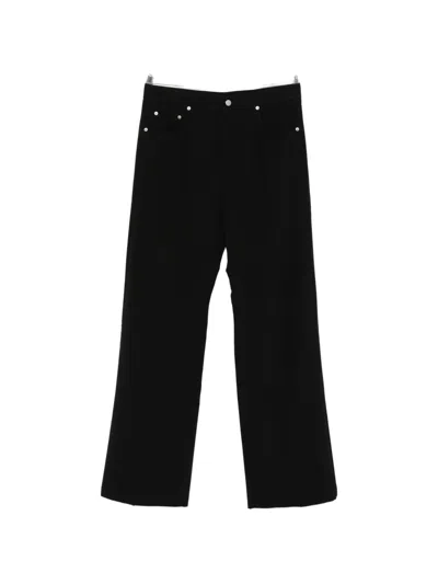 Rick Owens Geth Button-fastening Trousers In Black