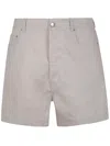 Rick Owens Men Geth Cutoff Shorts In Gray