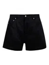 Rick Owens Geth Cutoff Shorts In Negro