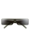 Rick Owens Geth Flat Front Rectangular Shield Sunglasses In Multi
