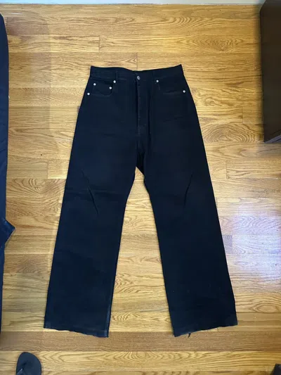 Pre-owned Rick Owens Geth Jeans In Black