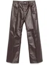 Rick Owens Geth Jeans In Brown