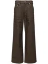 Rick Owens Geth Jeans In Brown