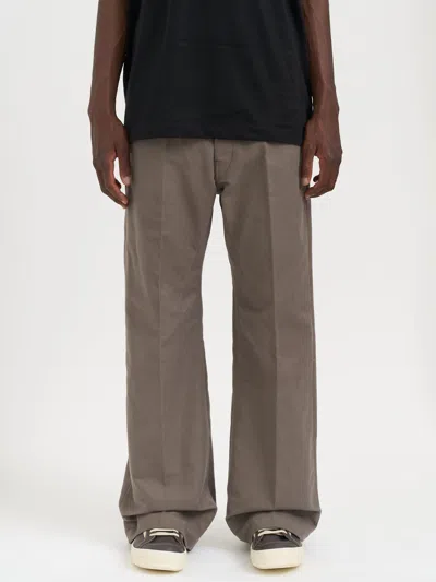 Rick Owens Geth Jeans Dust Trousers In Brown