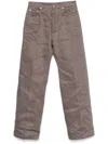 Rick Owens Geth Jeans In Grey