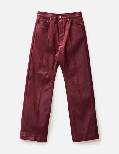 Rick Owens Geth Jeans In Red