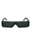 Rick Owens Geth Rectangle-frame Sunglasses
