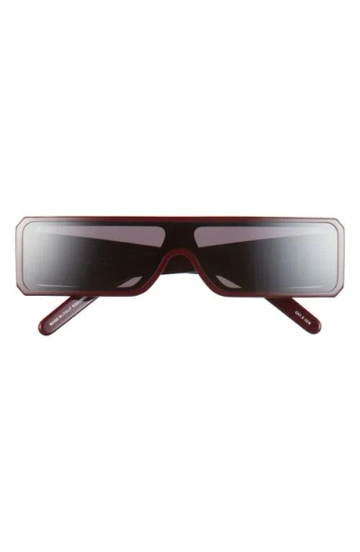 Rick Owens Geth Rectangular Shield Sunglasses In Red