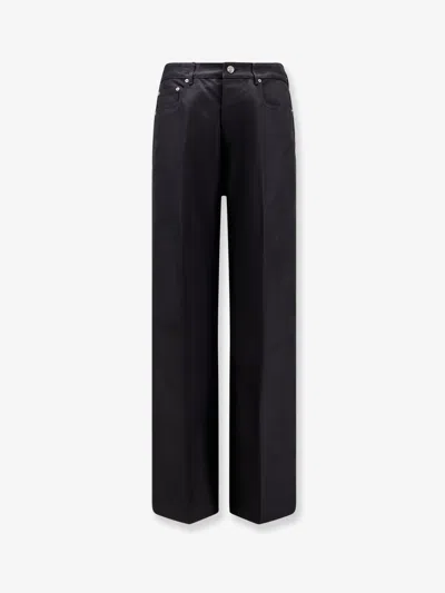 Rick Owens Geth Recycled Material Trousers In Black