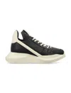 Rick Owens Geth High-top Sneakers In Black Milk