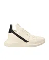 Rick Owens Geo Geth Leather High-top Sneakers In Nude