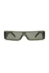 Rick Owens Geth Shades Sunglasses In Green