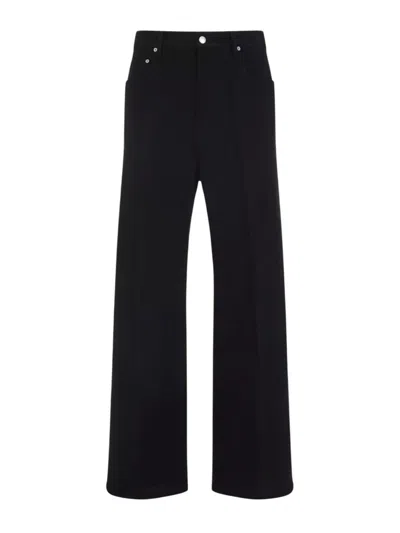 RICK OWENS RICK OWENS GETH STRAIGHT-FIT WIDE-LEG DENIM PANTS