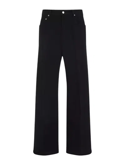 RICK OWENS GETH STRAIGHT-FIT WIDE-LEG DENIM PANTS