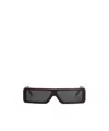 Rick Owens Rectangle Frame Sunglasses In Black