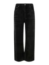 Rick Owens Straight Buttoned Jeans In Black