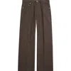Rick Owens Brown Porterville Geth Jeans In Animal Print
