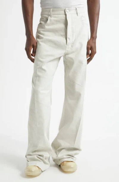 Rick Owens Geth Wide Leg Jeans In Dinge