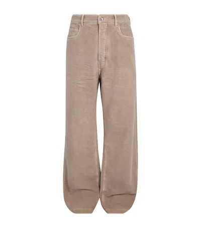 Rick Owens Geth Wide-leg Jeans In Neutral