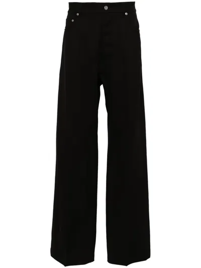 Rick Owens Geth Wide-leg Tailored Trousers In Black