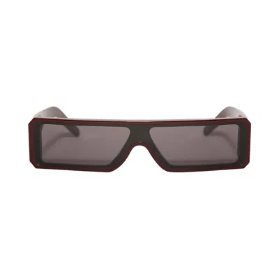 Pre-owned Rick Owens Gethsades Sunglasses 'mahogany/black' | Brown | Men's Size Onesize