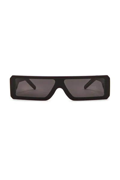 Rick Owens Gethshades Sunglasses In Mahogany & Black